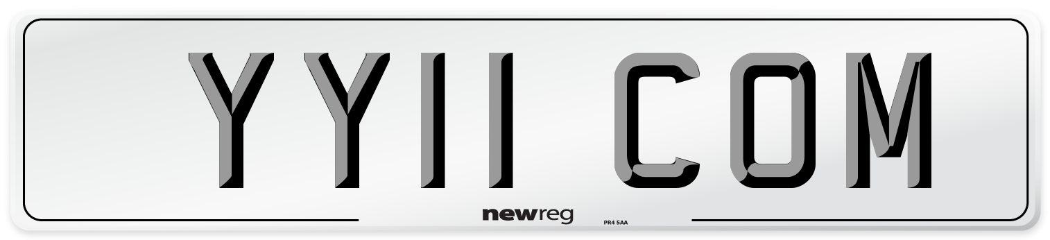 YY11 COM Number Plate from New Reg